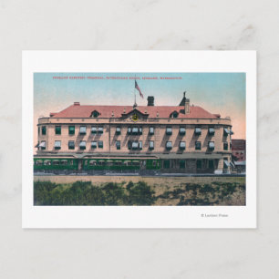 Cartão Postal Vista Exterior do Terminal e do Depósito