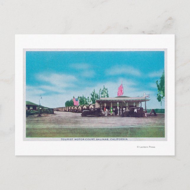 Cartão Postal Vista exterior do Tribunal do Motor Turístico (Frente)