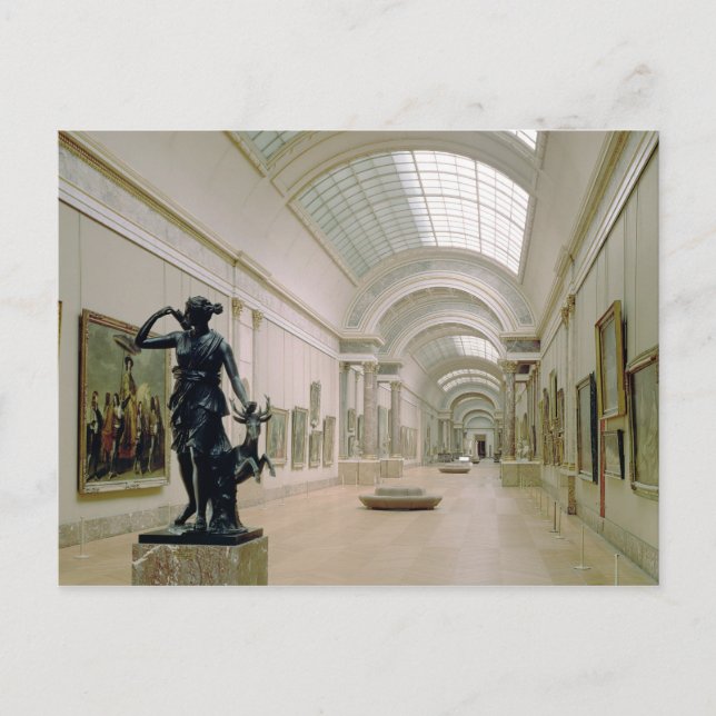 Cartão Postal Vista interior da Grande Galeria (Frente)