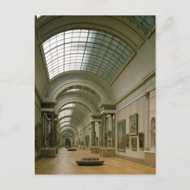 Cartão Postal Vista interior da Grande Galeria (Frente)