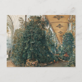 Cartão Postal Vista interior do Jardim de Inverno de Rudolf von