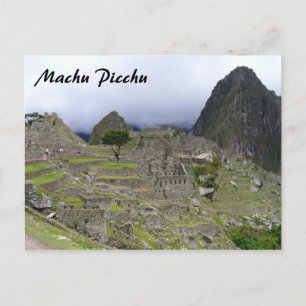 Cartão Postal vista machu picchu