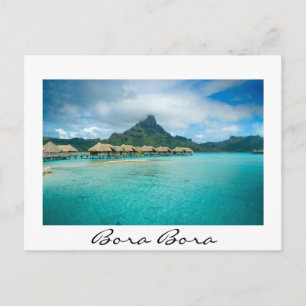 Cartão Postal Vista na ilha de Bora Bora