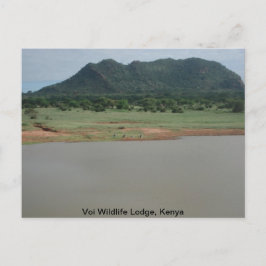 Cartão Postal Vista natural de Voi willife Lodge
