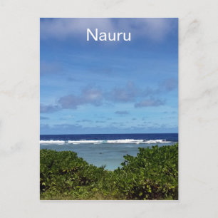 Cartão Postal vista nauru oceano