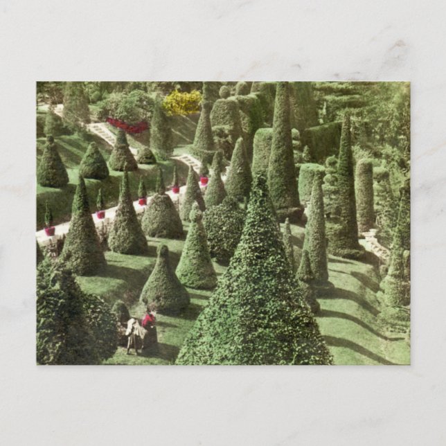 Cartão Postal Vista nos Motivos do Sr. Hunnewell, Wellesley, Mas (Frente)