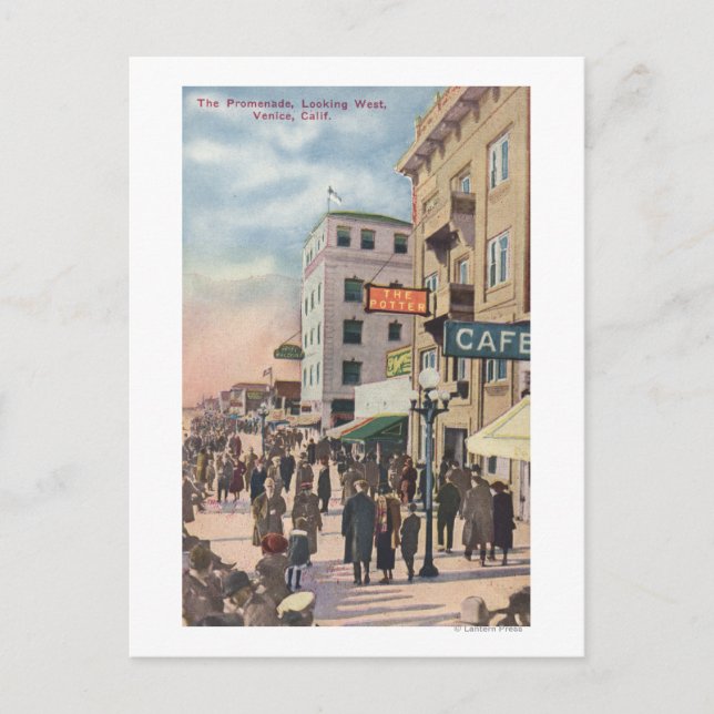 Cartão Postal Vista Ocidental do Promenade (Frente)