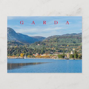 Cartão Postal Vista panorâmica do lago Garda