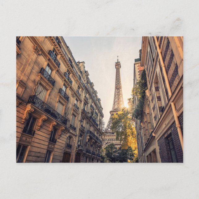 Cartão Postal Vista parisiense (Frente)