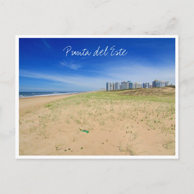 Cartão Postal vista punta Beach (Frente)