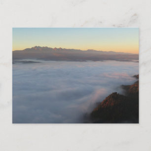Cartão Postal Vista Sunrise Tatras de Pieniny