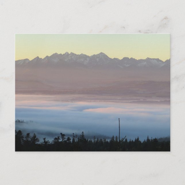 Cartão Postal Vista Tatras de Gorce (Frente)