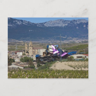 Cartão Postal Vista urbana elevada e Hotel Marques de Riscal