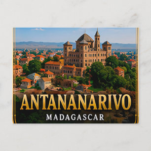Cartão Postal Vistas das Terras Altas de Antananarivo e Patrimôn