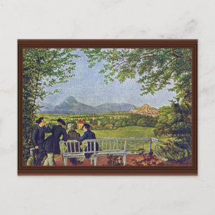 Cartão Postal Vistas de Salzburgo por Julius Schnorr Von Carolsf