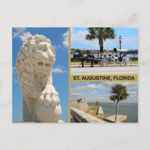 Cartão Postal Vistas de St. Augustine, Flórida