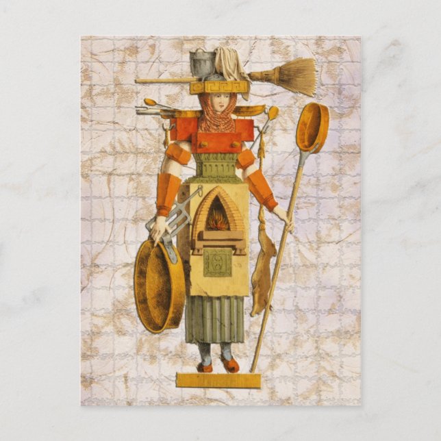 Cartão Postal Visto de cozinha (Frente)