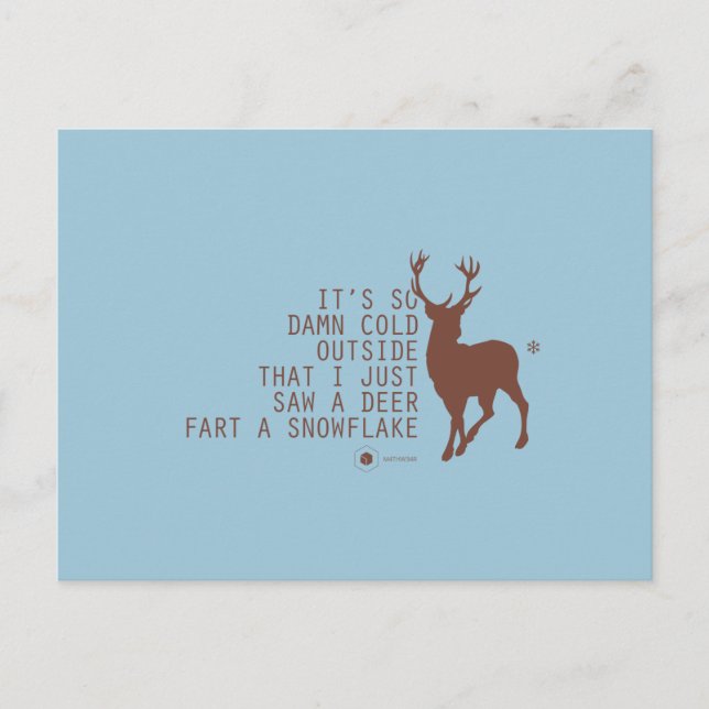 CARTÃO POSTAL VISTO MATEMÁTICO — COLD ™ (Frente)