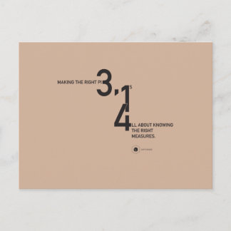 CARTÃO POSTAL VISTO MATEMÁTICO — PIE ™