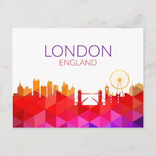 Cartão Postal Visualização da Cidade do Paisagem   Londres, Ingl