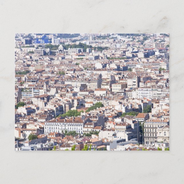 Cartão Postal Visualização da cidade em Marselha (Frente)
