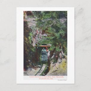 Cartão Postal Visualização da entrada do túnel de saída meno