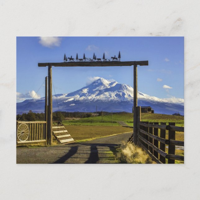 CARTÃO POSTAL VISUALIZAÇÃO DE ALCANCE DO SHASTA (Frente)