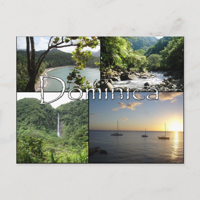 Cartão Postal Visualizações da placa de Posto Nature Isle (Frente)