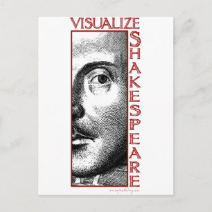 Cartão Postal Visualizar Shakespeare