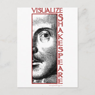 Cartão Postal Visualizar Shakespeare
