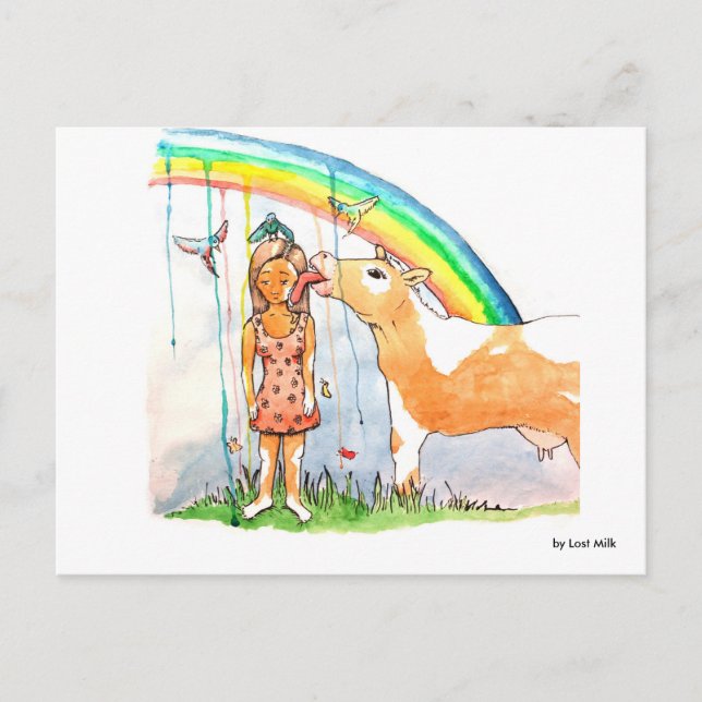 Cartão Postal Vitiligo - não deixas a cabeça pendurar! (Frente)