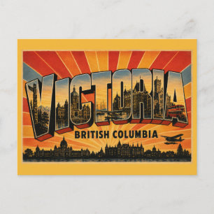 Cartão Postal Vitória Capital da Colômbia Britânica