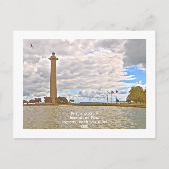Cartão Postal Vitória de Perry e Memorial da Paz Internacional (Frente)