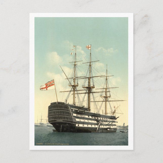 Cartão Postal Vitória do HMS de Nelson (Frente)