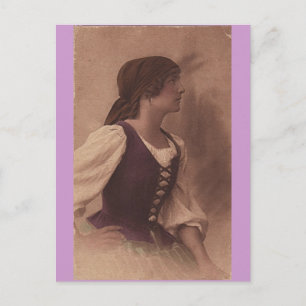 cartão postal vitoriano cigano