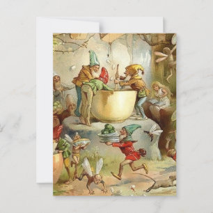 Cartão Postal "Vitoriano Fairies" por E S Hardy