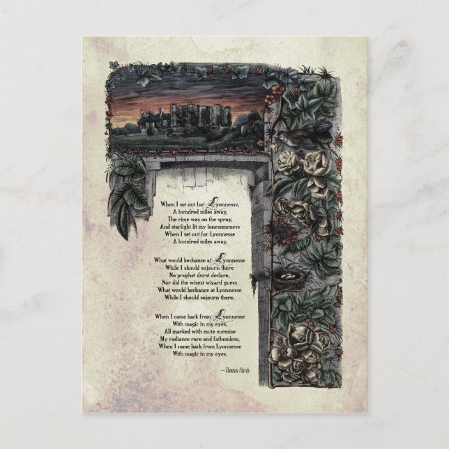 Cartão postal vitoriano Hardy "Lyonnesse" (Frente)