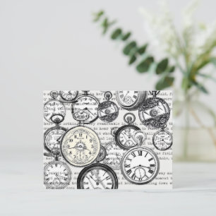 Cartão Postal Vitoriano Pocket Assista Alice no País das Maravil