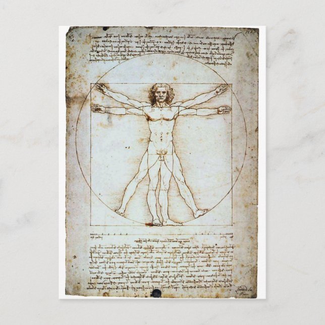 Cartão Postal Vitruvian (Frente)