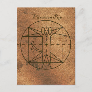 Cartão Postal Vitruvian Pup