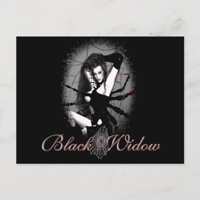 Cartão Postal Viúva Preta (Frente)