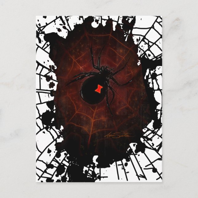 Cartão Postal Viúva Preta (Frente)
