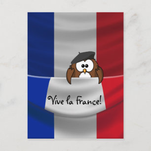 Cartão Postal Viva a França!