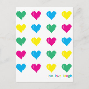 Cartão Postal Viva. Amor. Ria.