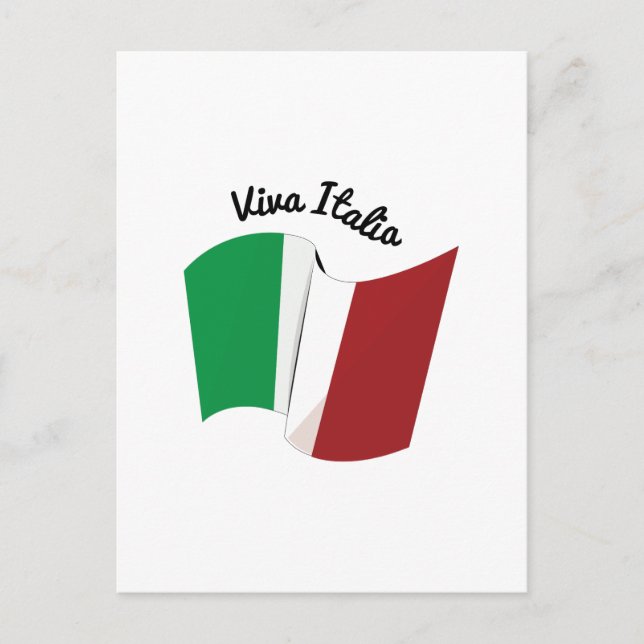 Cartão Postal Viva Italia (Frente)