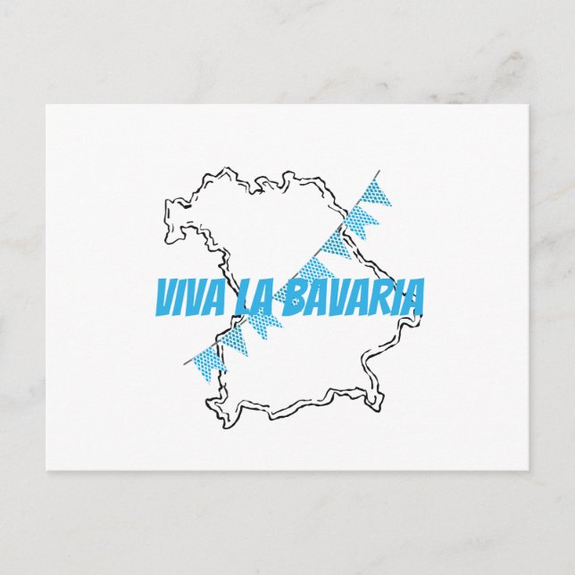 Cartão Postal Viva La Bavaria (Frente)