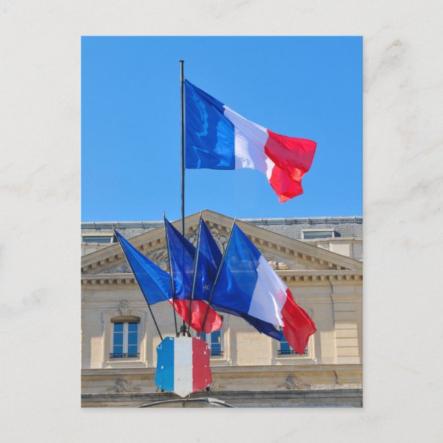 Cartão Postal Viva la France (Frente)