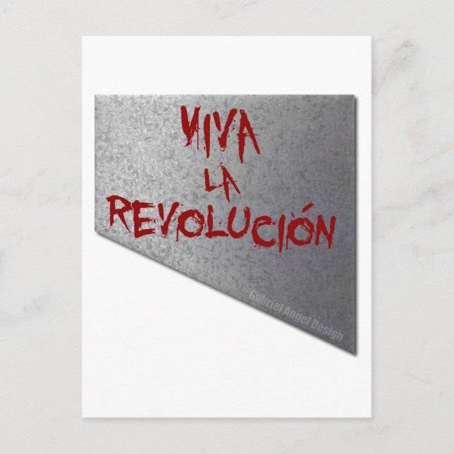 Cartão Postal Viva la Revoluciation Guillotine (Frente)