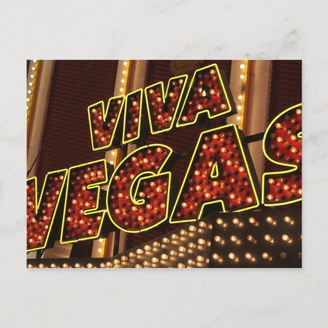 Cartão Postal Viva Las Vegas (Frente)