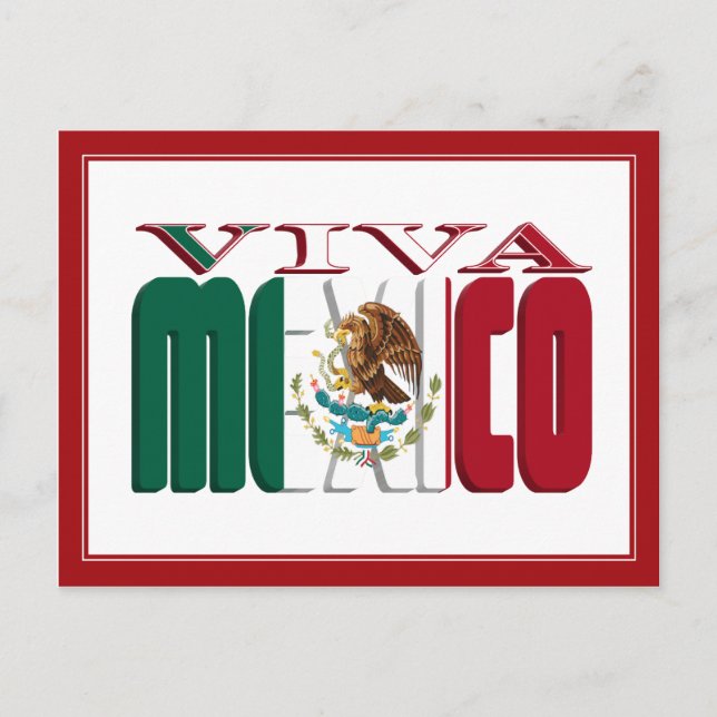CARTÃO POSTAL VIVA MEXICO (Frente)